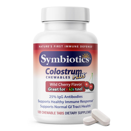Symbiotics Colostrum 120ct Chewables Plus – Immunity & Digestion BritishVita | Premium UK Vitamins & Wellness Supplements