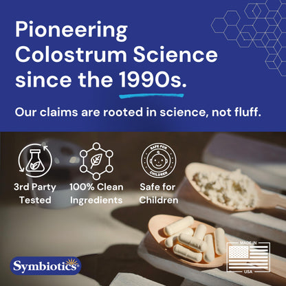 Symbiotics Colostrum 120ct Chewables Plus – Immunity & Digestion