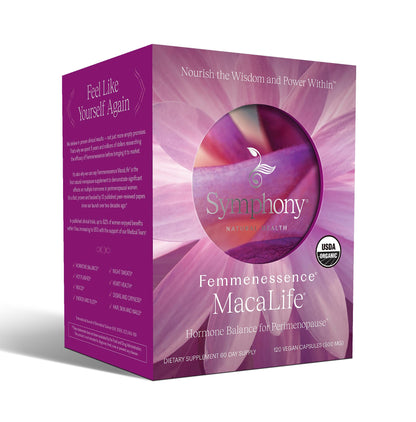 Symphony Natural Health Femmenessence MacaLife – Clinically Studied Perimenopause Hormone Support