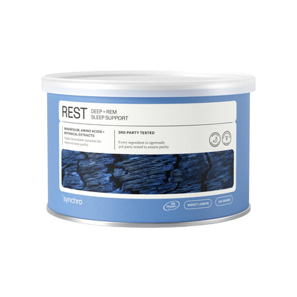 Synchro Rest Sleep Supplements | Magnesium Sleep Aid Powder – Sweet Lemon, 210g