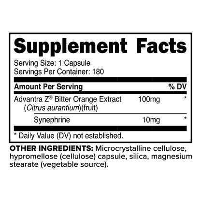 PrimaForce Syneburn Supplement, 180 Capsules – Synephrine from ADVANTRA Z