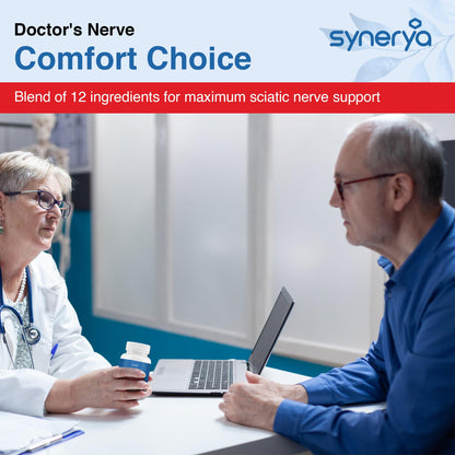 SYNERYA Advanced Sciatic Nerve Support – Alpha Lipoic Acid & Vitamin B Complex, 120 Capsules