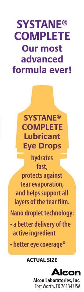 Systane Complete Lubricant Eye Drops Twin Pack — Fast Hydration & Long-Lasting Relief