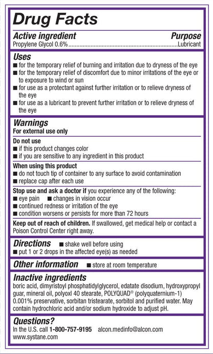 Systane Complete Lubricant Eye Drops Twin Pack — Fast Hydration & Long-Lasting Relief