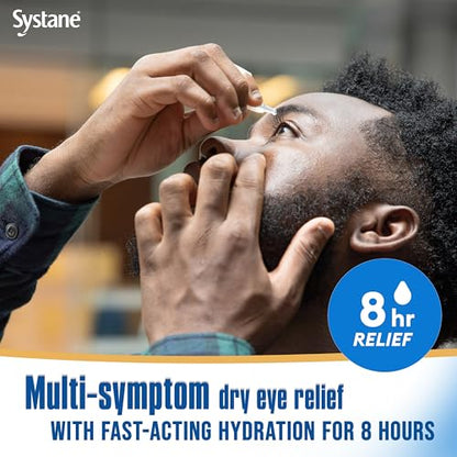 Systane Complete Unit-Dose Preservative-Free Eye Drops – 30 Vials for On-the-Go Dry Eye Relief