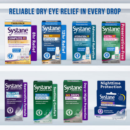 Systane COMPLETE PF Multi-Dose Preservative Free Dry Eye Drops 10ml