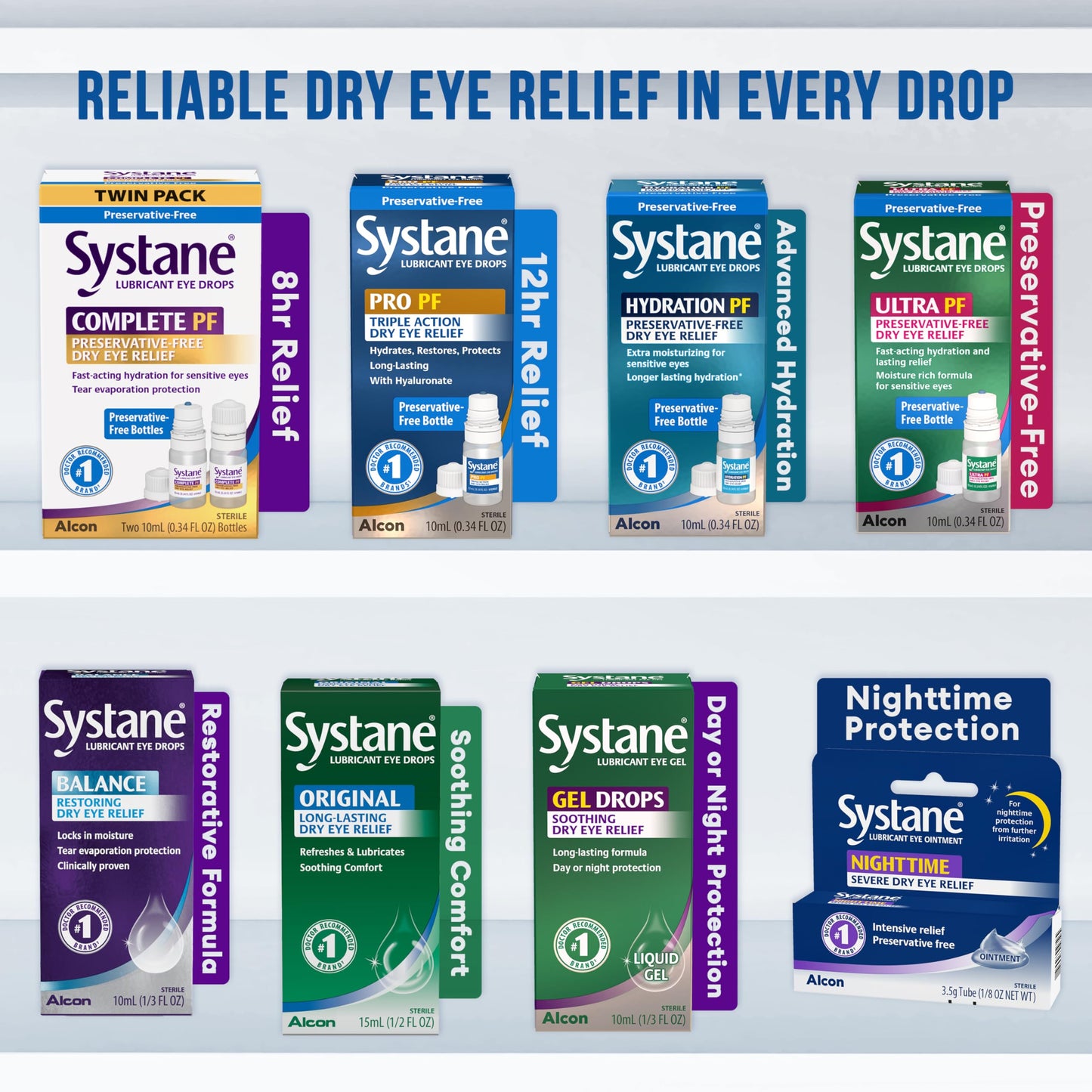 Systane COMPLETE PF Multi-Dose Preservative Free Dry Eye Drops 10ml