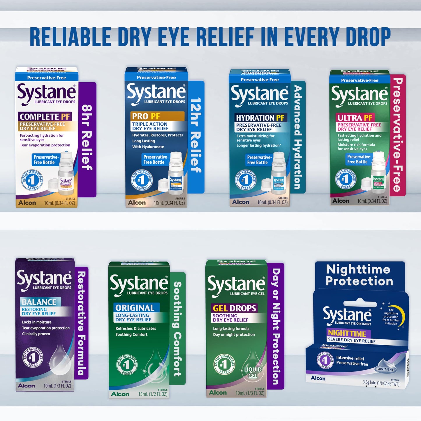 Systane Complete Unit-Dose Preservative-Free Eye Drops – 30 Vials for On-the-Go Dry Eye Relief