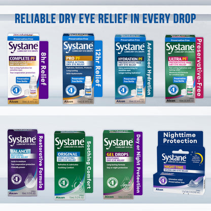 Systane Complete Unit-Dose Preservative-Free Eye Drops – 30 Vials for On-the-Go Dry Eye Relief
