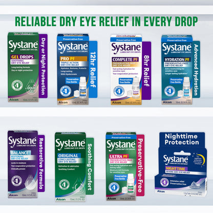 Systane Lubricant Eye Gel Drops, 10 mL (Packaging May Vary) – Long-Lasting Gel Shield