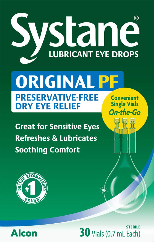 Systane Long Lasting Lubricant Eye Drops Vials – 30 Count | Doctor-Recommended Artificial Tears