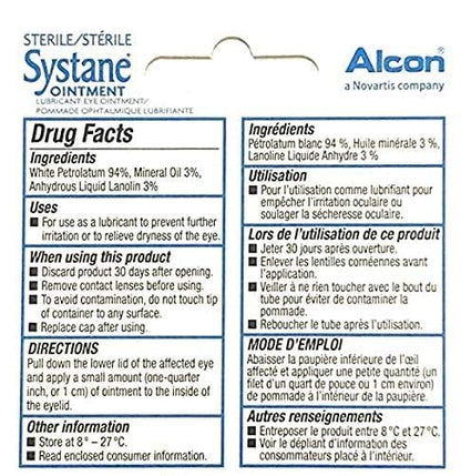 Systane Nighttime Lubricant Eye Ointment 3.50 g | Pack of 3