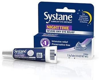 Systane Nighttime Lubricant Eye Ointment 3.50 g - 2 Pack - Preservative-Free Overnight Comfort