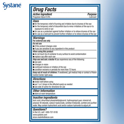 Systane PRO PF Multi-dose Preservative-Free Lubricant Eye Drops (2 Count) – Up to 12 Hours of Relief