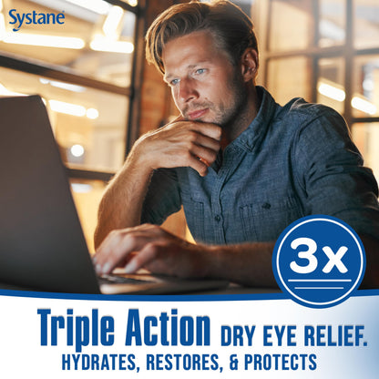 Systane PRO PF Multi-dose Preservative-Free Lubricant Eye Drops (2 Count) – Up to 12 Hours of Relief
