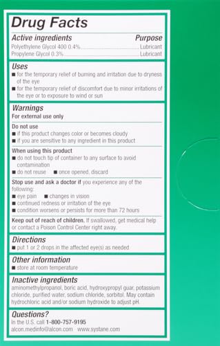 Systane Ultra Lubricant Eye Drops – 60 Count | Extended Protection & Fast Relief