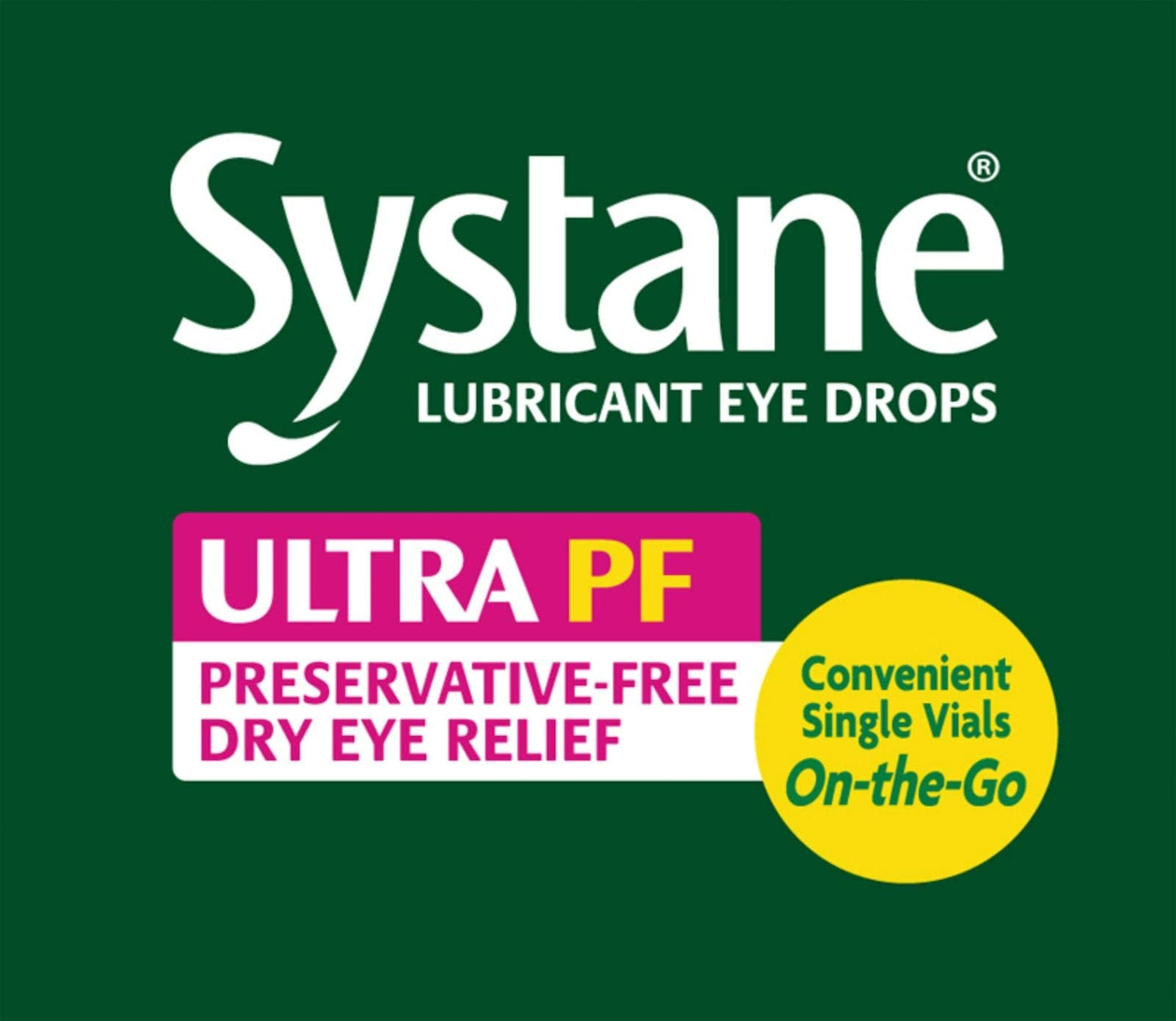 Systane Ultra Lubricant Eye Drops – 60 Count | Extended Protection & Fast Relief