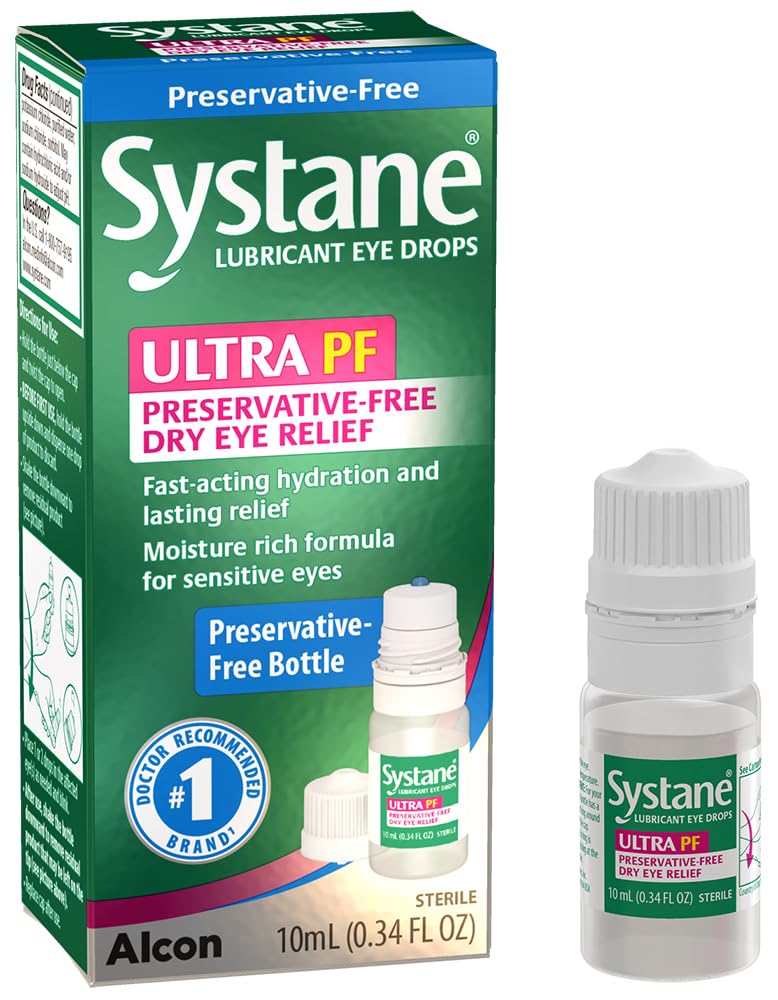 Systane Ultra PF Preservative-Free Eye Drops 10ml | Fast Hydration & Extended Relief