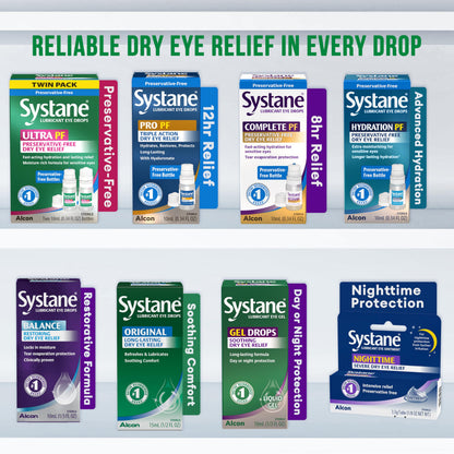 Systane Ultra PF Preservative-Free Eye Drops 10ml | Fast Hydration & Extended Relief
