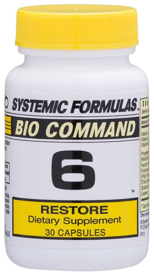 Systemic Formulas 6- Restore | Digestive Health & Tissue Repair BritishVita | Premium UK Vitamins & Wellness Supplements