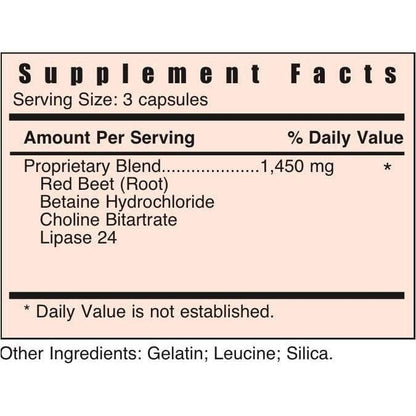 Systemic Formulas Lb Liver & Gall Bladder Support – 60 Capsules | Bio Function #61 | Red Beet Root