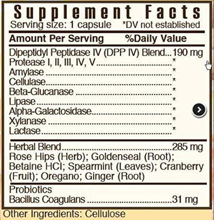 Systemic Formulas #697 ZGLUTn Gluten Control | Digestive Support