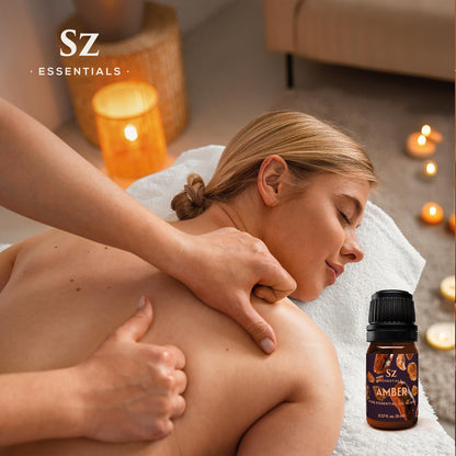 SZ Essentials Amber Essential Oil - 0.17oz (5ml) Pure & Undiluted