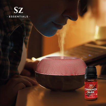 Sz Essentials Cinnamon Bark Essential Oil – 100% Pure & Undiluted (5mL) – Vietnamese Cinnamon, Therapeutic Grade for Aromatherapy