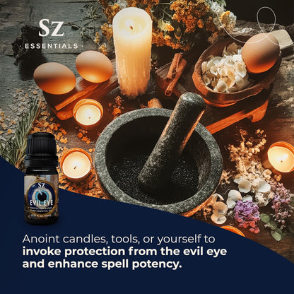 Sz Essentials Evil Eye Protection Pure Essential Oil Blend – 5ml | Therapeutic Grade, Vegan