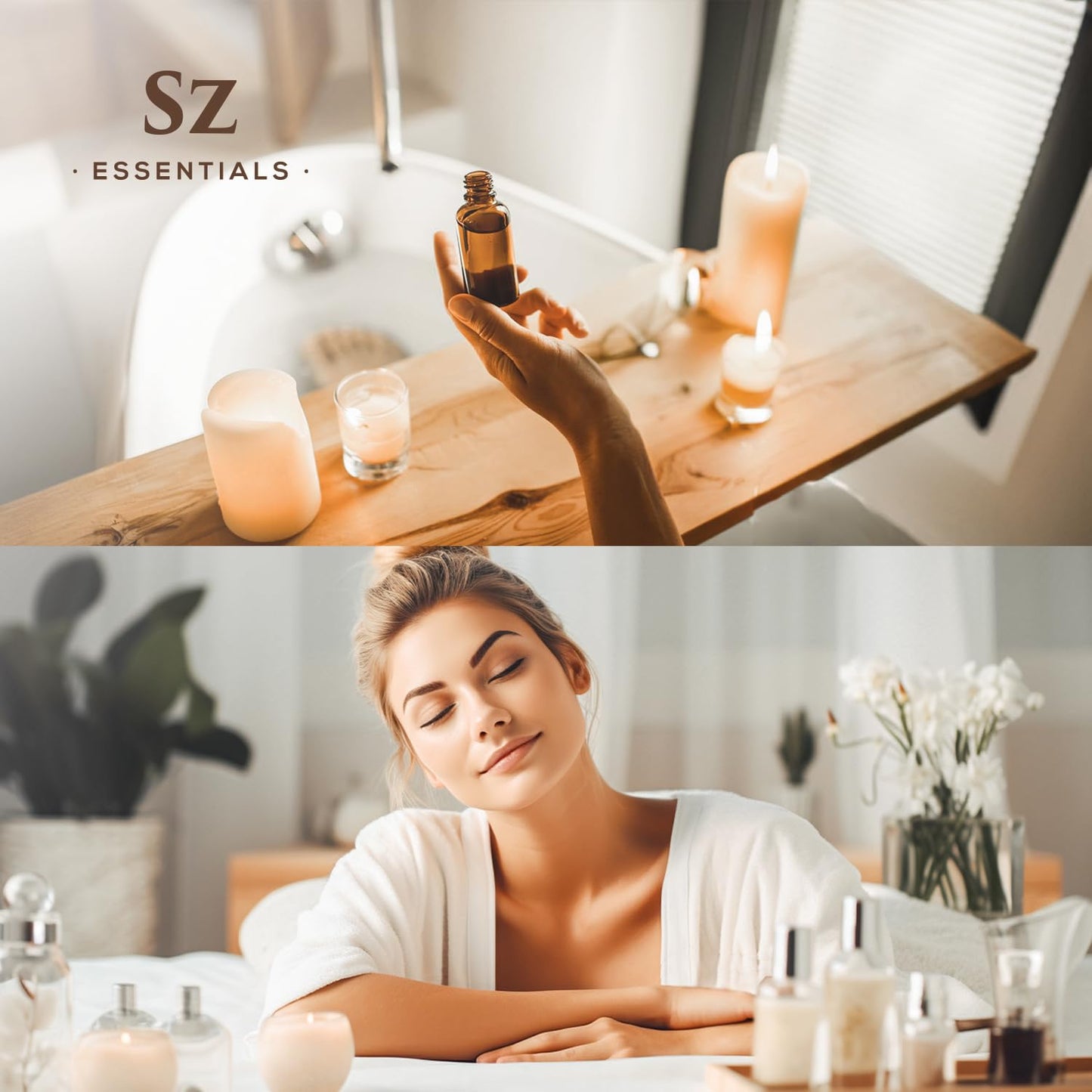 SZ Essentials Gardenia 100% Pure Essential Oil | Gardenia Jasminoides | Floral Sweet Scent • Therapeutic Grade & Vegan • 0.17oz (5ml)