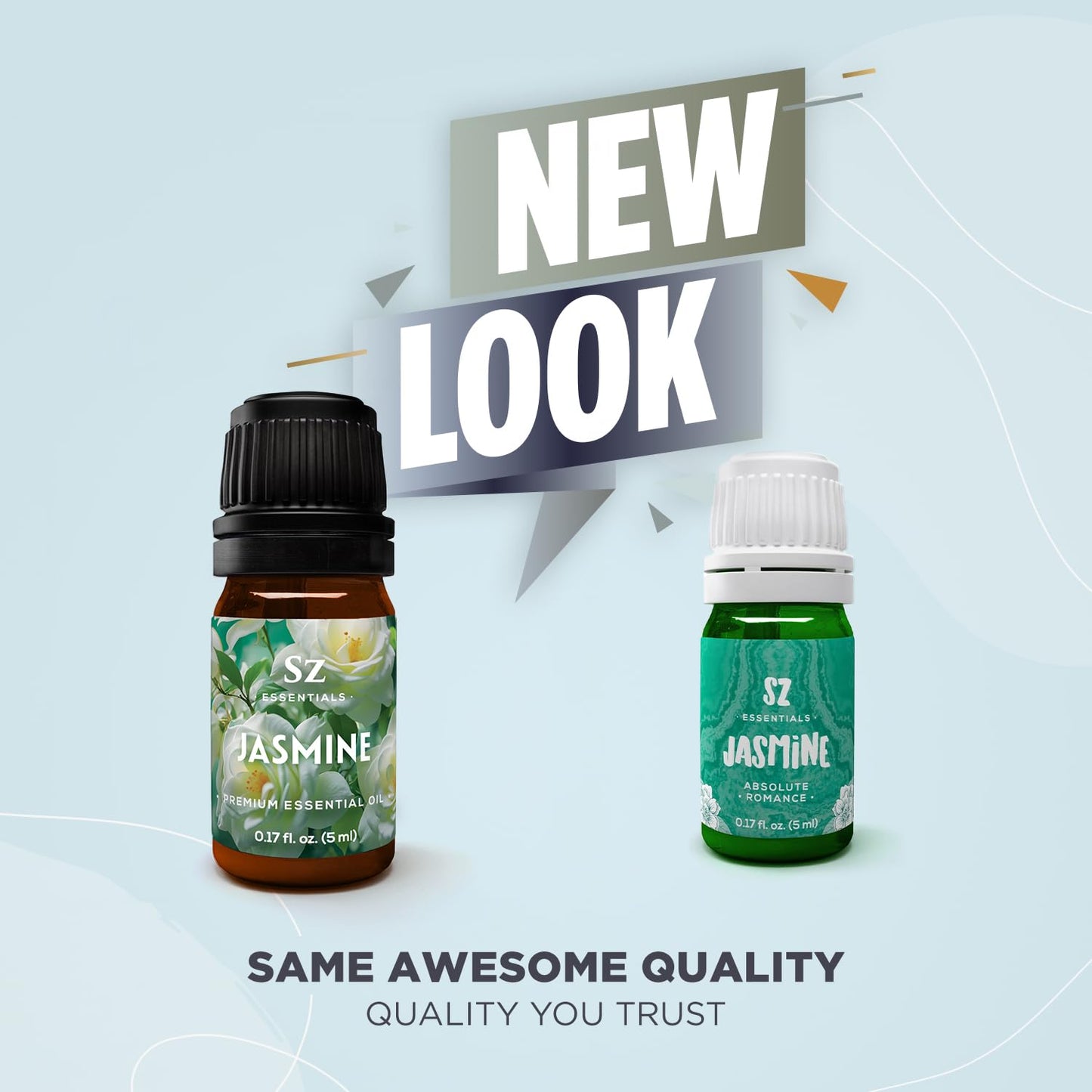 Sz Essentials Jasmine Absolute Essential Oil – Pure 0.17oz (5mL) – 4 Jasminum Species