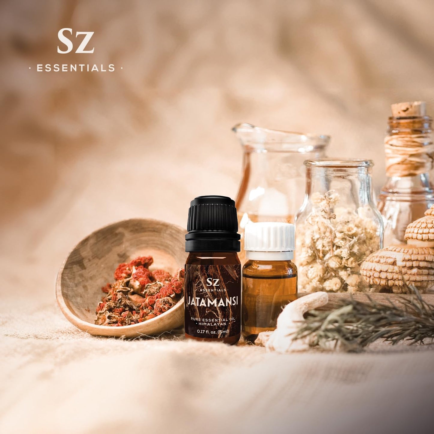 Sz Essentials Jatamansi Essential Oil – Pure Spikenard, Therapeutic Grade