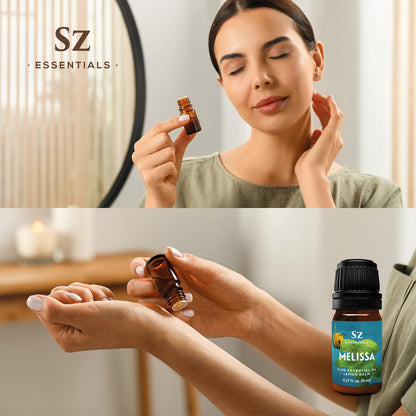 Melissa Essential Oil - 100% Pure & Undiluted (Lemon Balm) | SZ Essentials