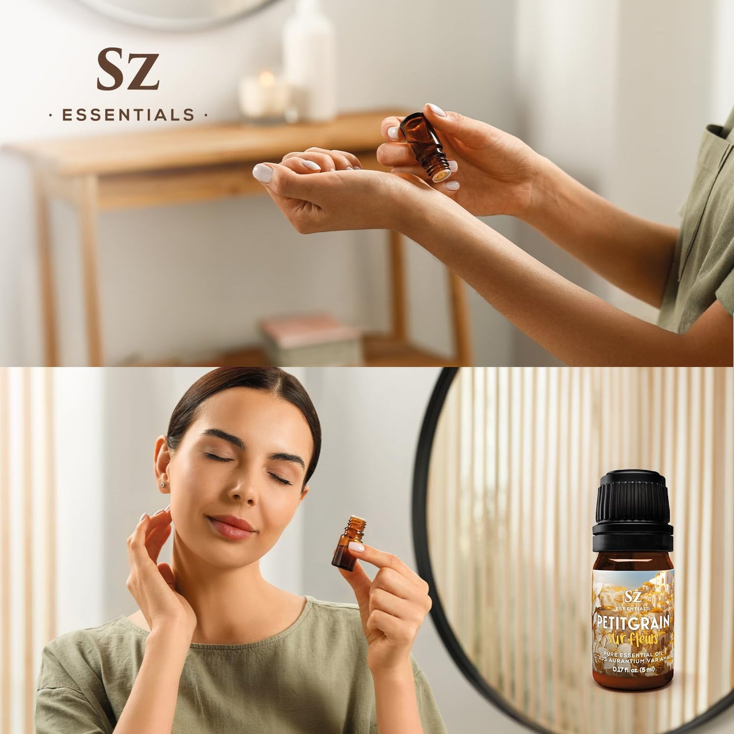 Sz Essentials Petitgrain Sur Fleurs Essential Oil – 100% Pure & Therapeutic Grade