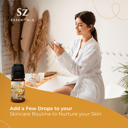 Sz Essentials Petitgrain Sur Fleurs Essential Oil – 100% Pure & Therapeutic Grade