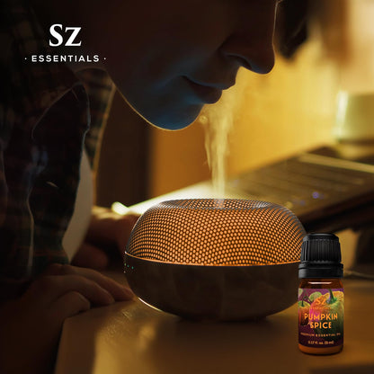 Sz Essentials Pumpkin Spice Essential Oil Blend for Diffuser & Humidifier – 0.17 fl oz (5 mL) – Vegan & Pure