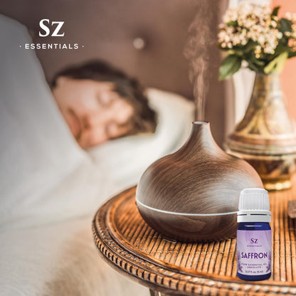 Sz Essentials Saffron Essential Oil – 100% Pure, Therapeutic Grade, Vegan (0.17oz/5ml)