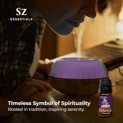 Sz Essentials 5-Year Aged Myrrh Essential Oil – Pure, Undiluted, Therapeutic Grade & Vegan