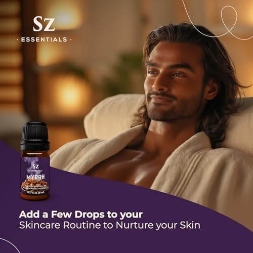 Sz Essentials 5-Year Aged Myrrh Essential Oil – Pure, Undiluted, Therapeutic Grade & Vegan