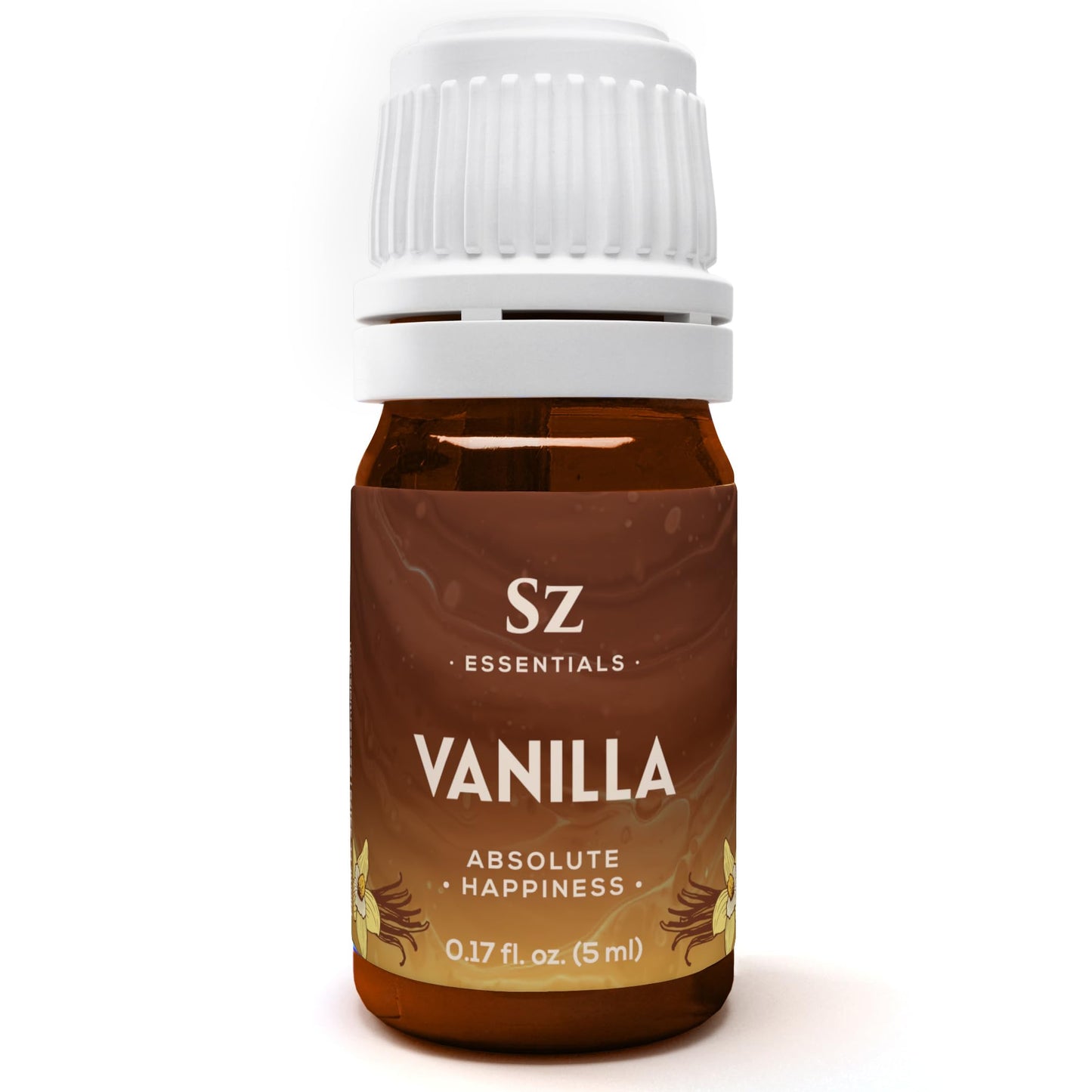 Sz Essentials Vanilla Essential Oil – 100% Pure, Undiluted, Therapeutic Grade (5ml)