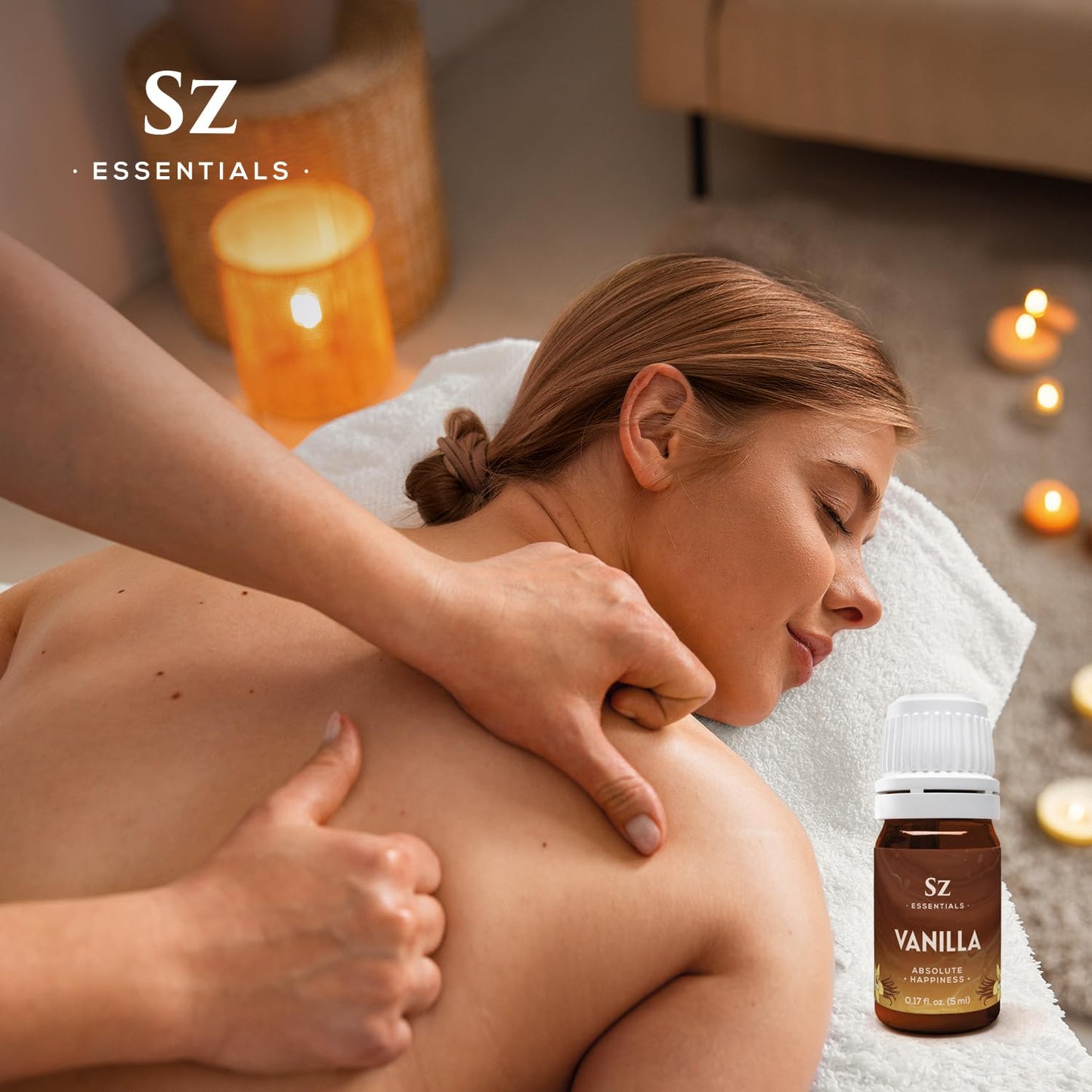 Sz Essentials Vanilla Essential Oil – 100% Pure, Undiluted, Therapeutic Grade (5ml)