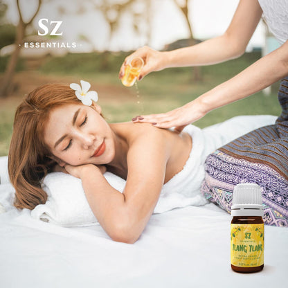 SZ Essentials Ylang Ylang Essential Oil – 0.17oz, 100% Pure & Undiluted