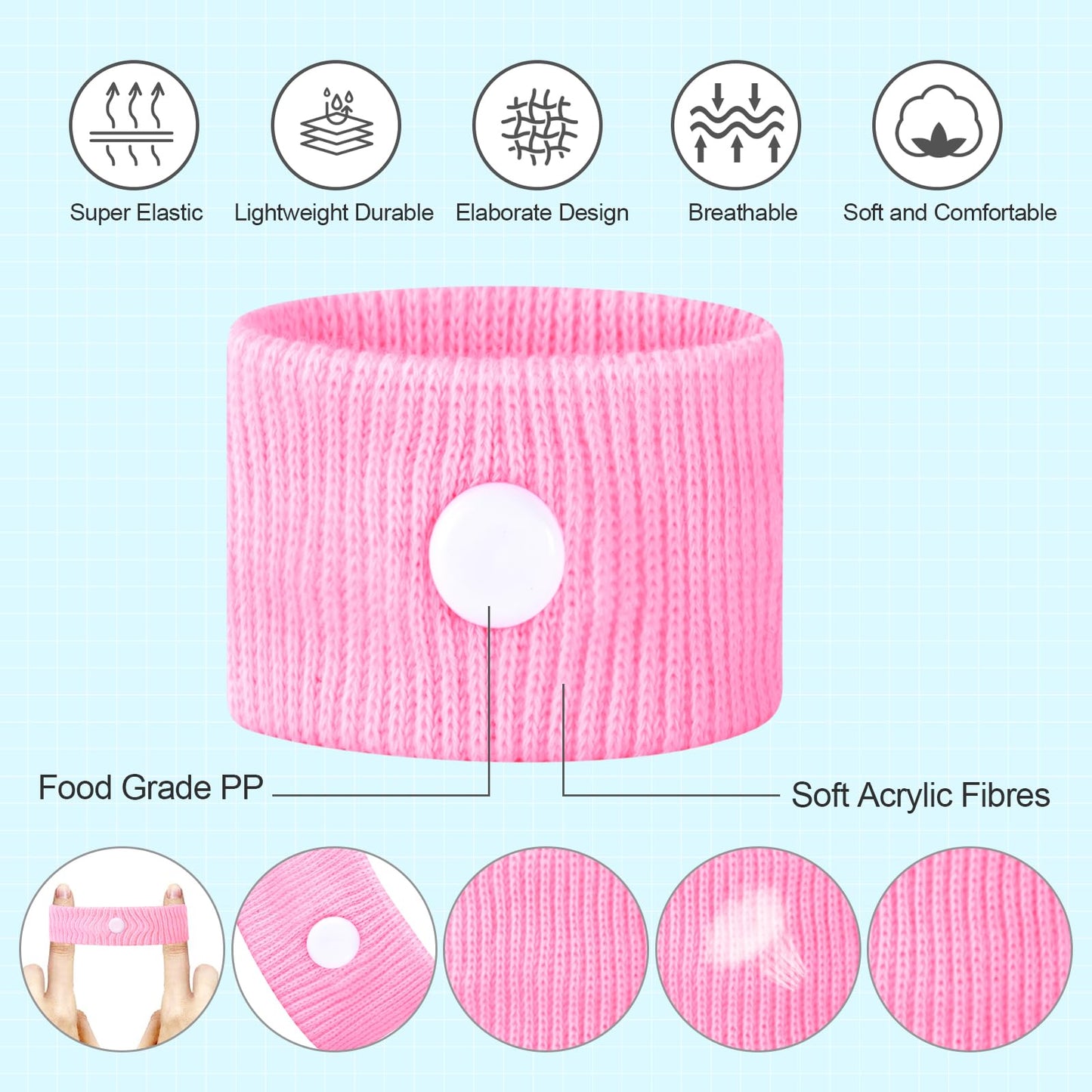 SZSTYYP Motion Sickness Bands for Kids – Travel Nausea Relief Wristbands
