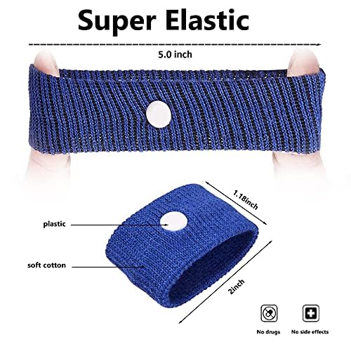 SZSTYYP Motion Sickness Bands for Kids - Non-Drug Travel Nausea Relief (Pink & Blue)