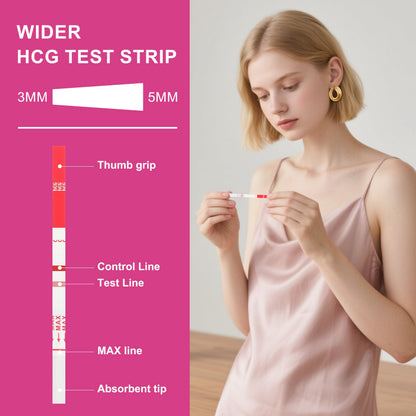 T TESTAHEAD Pregnancy Test Strips – 25 Count, High Sensitivity for Early Detection