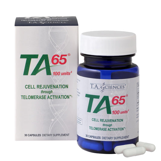 TA-65 Telomerase Activation Supplement – 100 Units, 30 Capsules | T.A. Sciences BritishVita | Premium UK Vitamins & Wellness Supplements