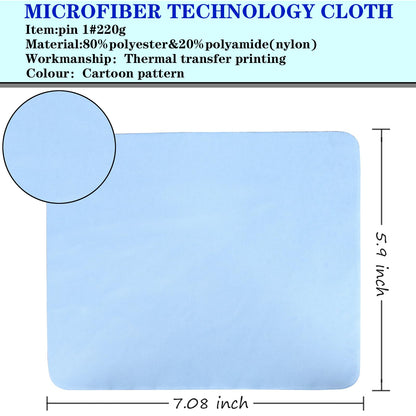 8 Pack Multicolor Microfiber Cleaning Cloths for Cameras, Lenses, Eyeglasses, Jewelry & Screens