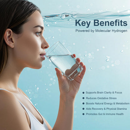 8 PPM Molecular Hydrogen Water Tablets with Magnesium – 60 Tablets