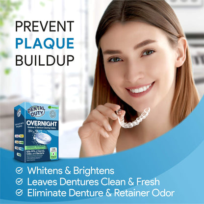 120 Overnight Retainer & Denture Cleaning Tablets – Extra Strength
