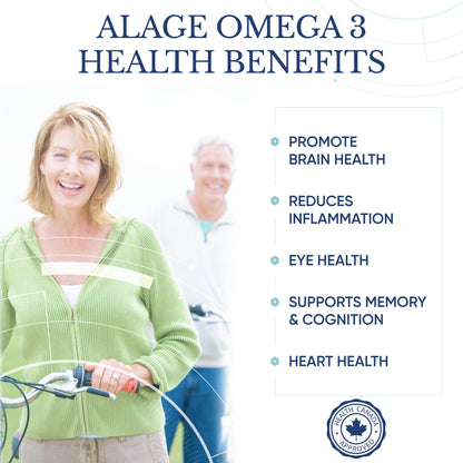 TAHIRO Vegan Omega-3 Softgels – 1000mg Plant-Based DHA, EPA & DPA | Brain Health, Prenatal & Joint Support